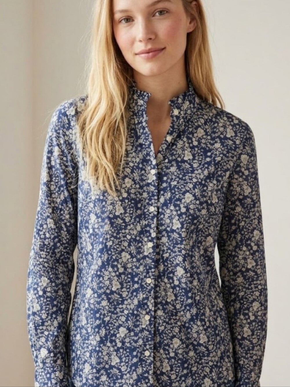 J. Crew x Liberty Fabrics Summer Bloom Long Sleeve Button Down Size XS